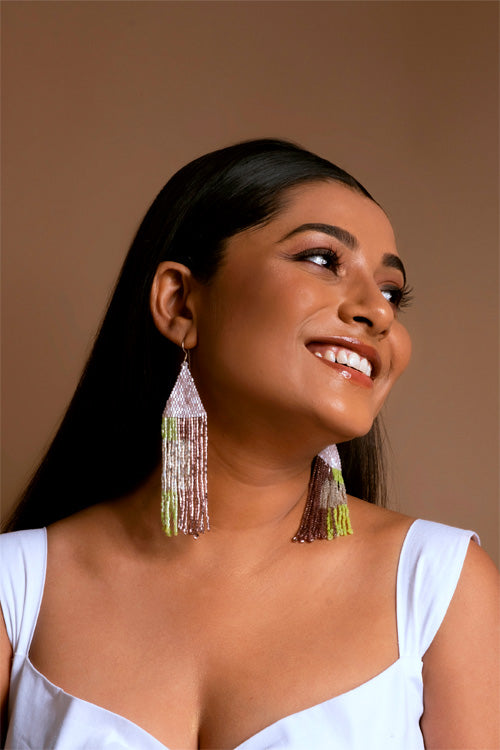 Melo Studio Serena Hand Beaded Earrings
