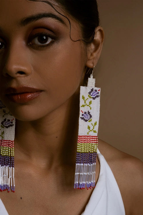 Melo Studio Shabnami Hand Beaded Earrings