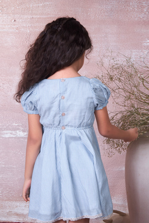 Soleilclo "Crossover" Hand Embroidered Cotton Dress