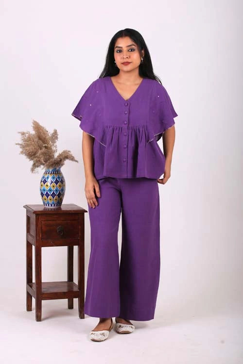 Urmul Desert Crafts-  "THAR TWRIL" Handloom Ruffle Top