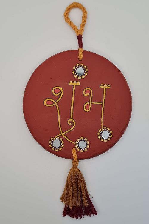 Antarang- Terracotta- Handcrafted-  Terracotta Shubh And Labh -