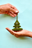 Okhai 'X-mas tree' Hand Embroidered Christmas Ornament