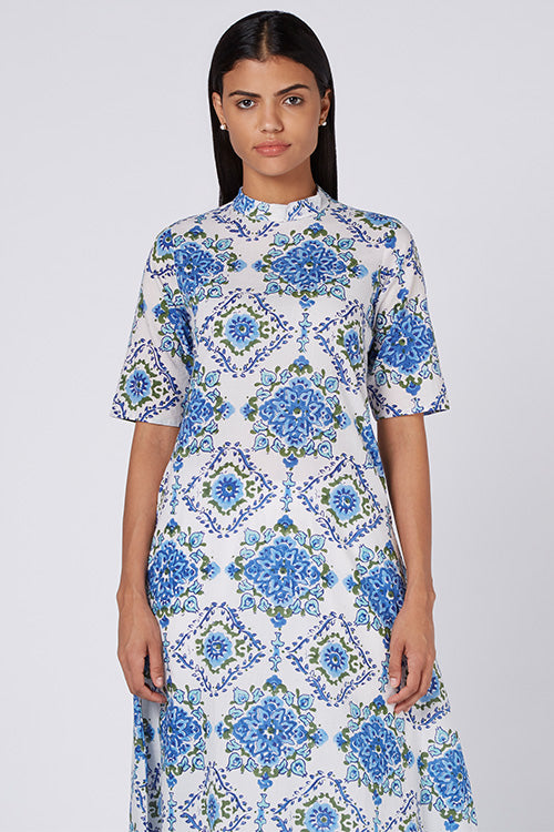 Okhai 'Santorini' Cotton Hand Block Print Dress | Relove