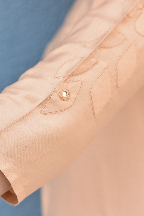 Okhai 'Finesse' Appliqué Cotton Silk Blend Dress | Rescue