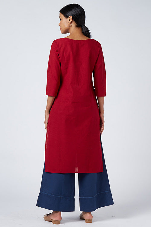 Okhai 'Trailblazer' Embroidered Cotton Kurta | Rescue