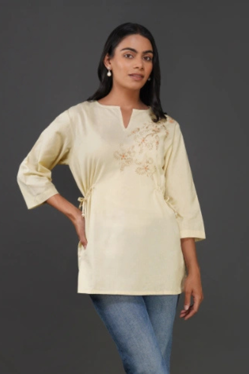 Phae Nargis Cream Top