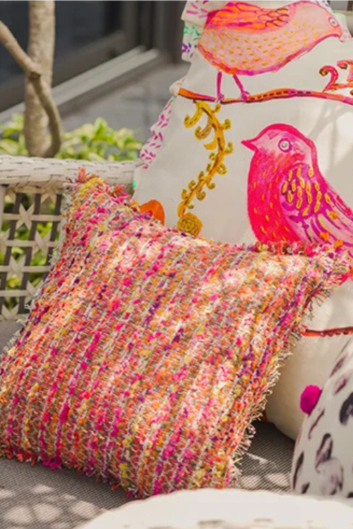 Onset Homes Enlaced Fuchsia Cushion Cover