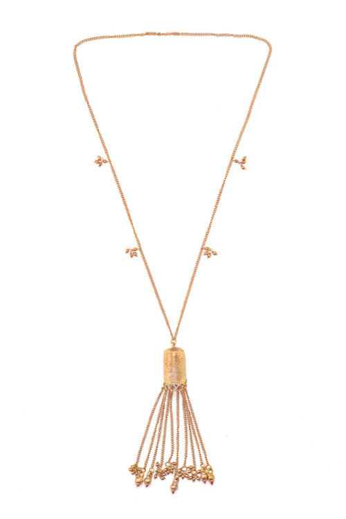 Miharu Royal Filigree Brass Necklace