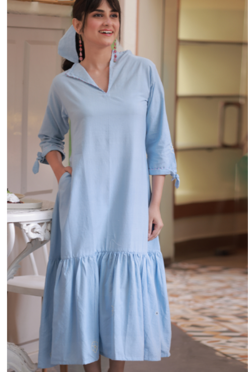 Bebaak Megha Handwoven Flounce Dress