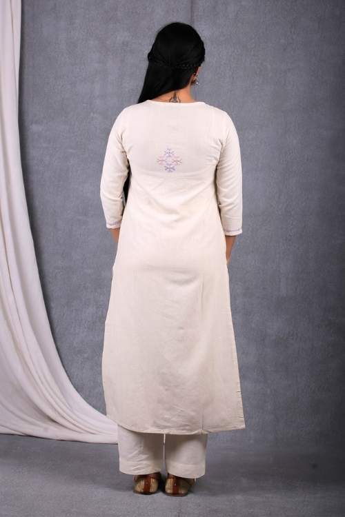 Urmul Desert Crafts-  "Antara Kurta" Straight Handloom Kurta