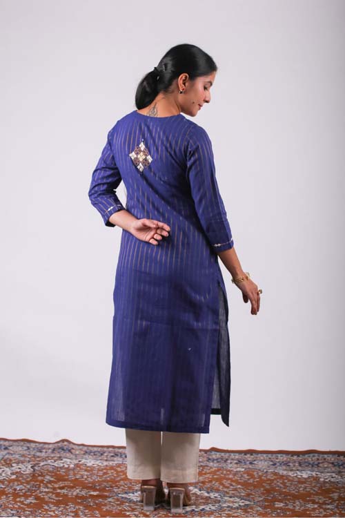 Urmul Desert Crafts-  "Gangu" Cotton Straight Kurta