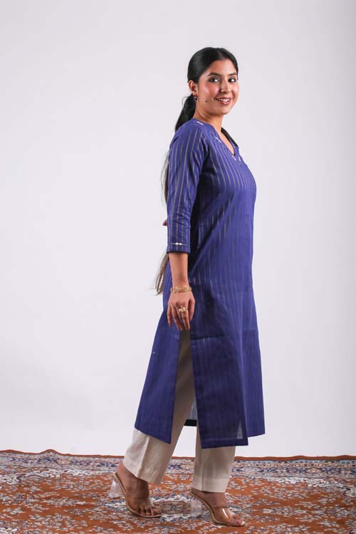 Urmul Desert Crafts-  "Gangu" Cotton Straight Kurta