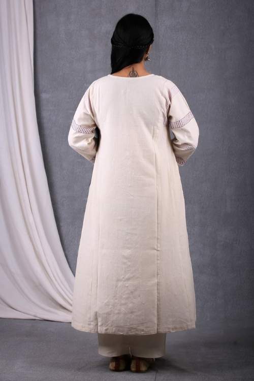 Urmul Desert Crafts-  "Padmini Kurta" A Line Cotton Handloom Kurta