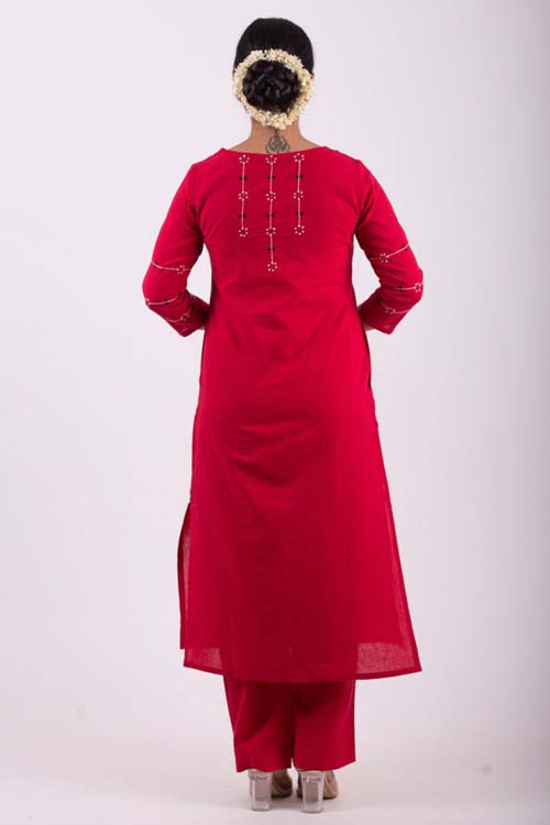 Urmul Desert Crafts- "Rasbhari " Straight Kurta