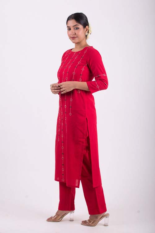 Urmul Desert Crafts- "Rasbhari " Straight Kurta