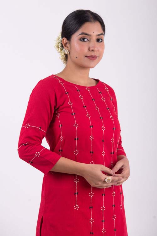 Urmul Desert Crafts- "Rasbhari " Straight Kurta