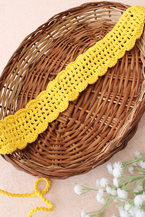 Ajoobaa Crochet "Scallop Stitch" Cotton Headband Combo| Pack Of 3