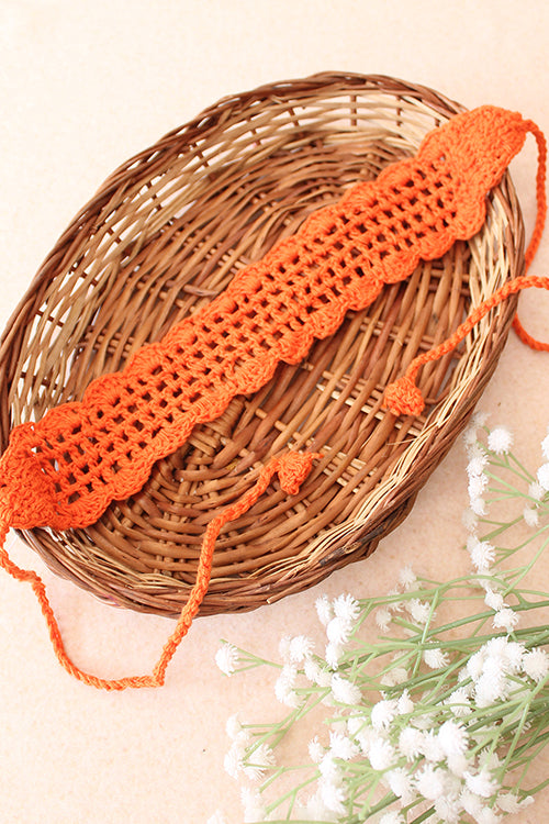 Ajoobaa Crochet "Scallop Stitch" Cotton Headband Combo| Pack Of 3