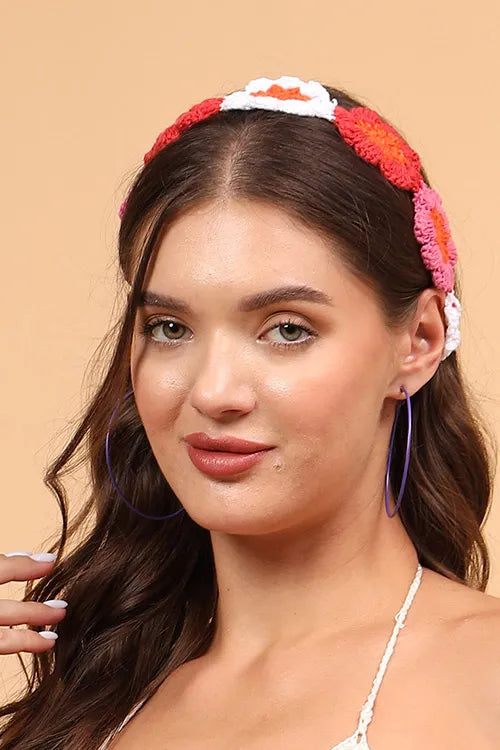 Ajoobaa "Crochet Floral" Headbands (Set Of 3)