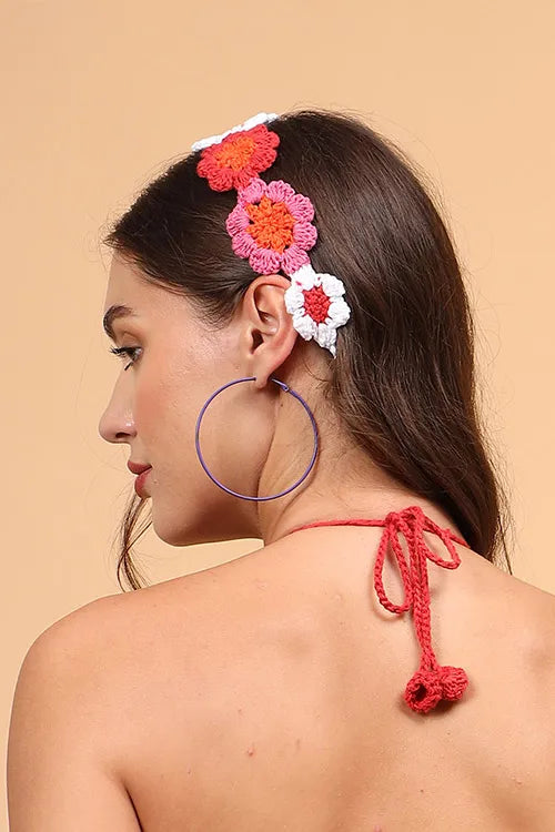 Ajoobaa "Crochet Floral" Headbands (Set Of 3)
