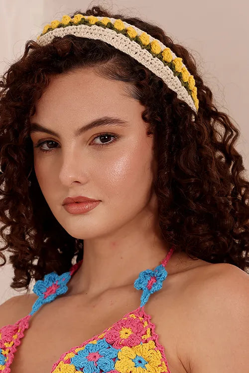 Ajoobaa "Floraloops" Crochet Headbands (Set Of 3)