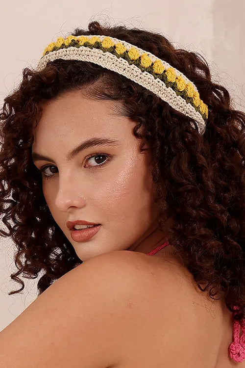 Ajoobaa "Floraloops" Crochet Headbands (Set Of 3)