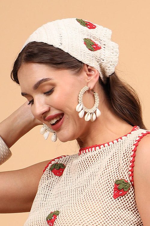 Ajoobaa Crochet "Strawberry" Head Scarf