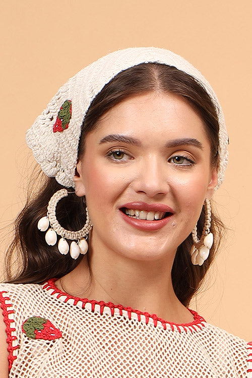Ajoobaa Crochet "Strawberry" Head Scarf
