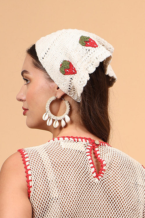 Ajoobaa Crochet "Strawberry" Head Scarf