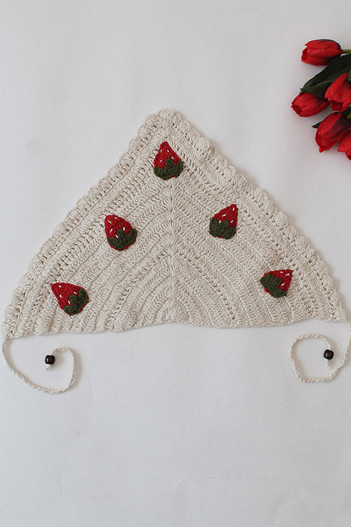 Ajoobaa Crochet "Strawberry" Head Scarf