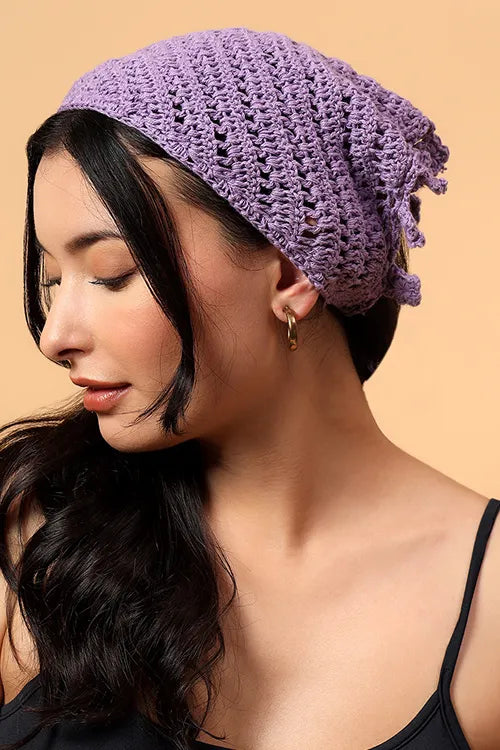 Ajoobaa Handmade "Self Design" Bandana - Lavender