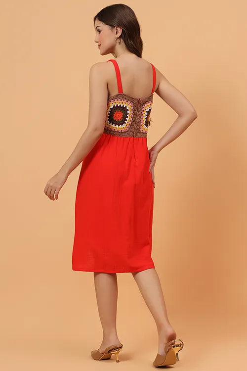 Ajoobaa "Bloomknit" Crochet Cotton Dress