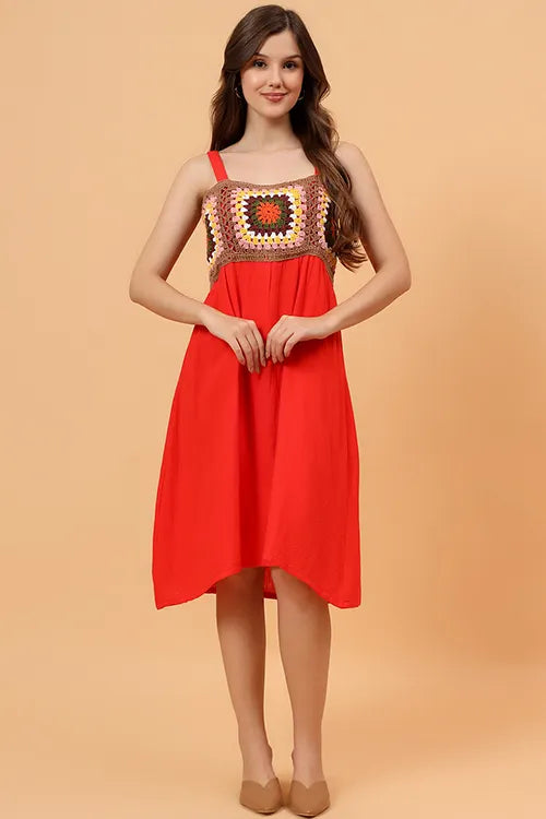 Ajoobaa "Bloomknit" Crochet Cotton Dress