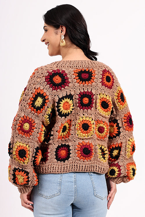 Ajoobaa "Merino" Crochet Cardigan