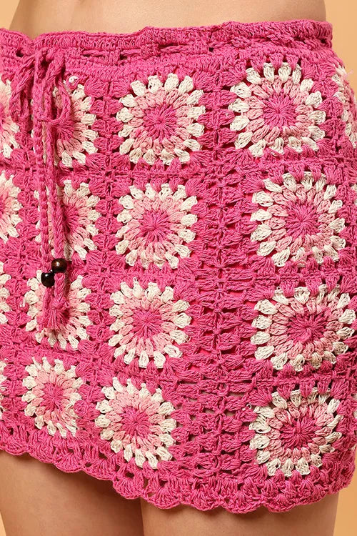 Ajoobaa Crochet "Pink Petal" Skirt