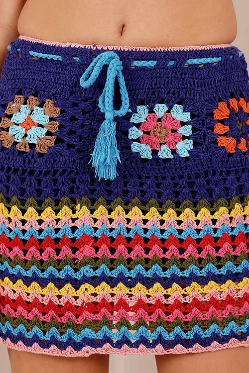 Ajoobaa "Granny Square" Crochet Skirt