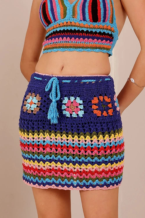 Ajoobaa "Granny Square" Crochet Skirt