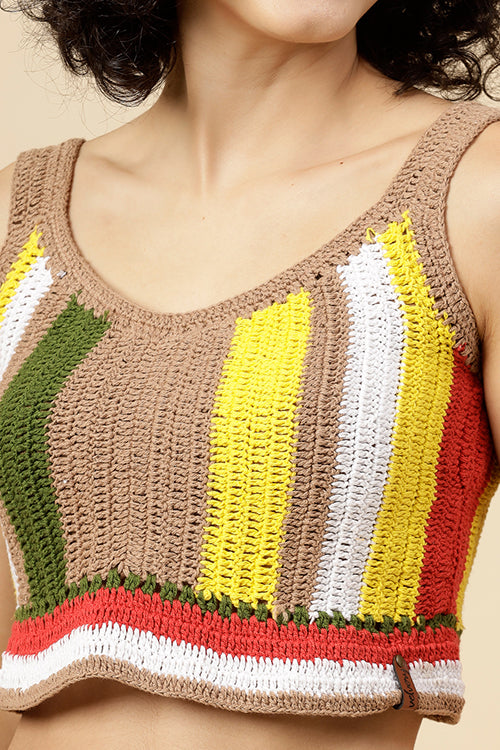 Ajoobaa "Self Design" Knitted Summer Top