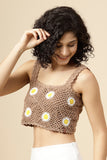 Ajoobaa "Floral" Crochet Top For Women