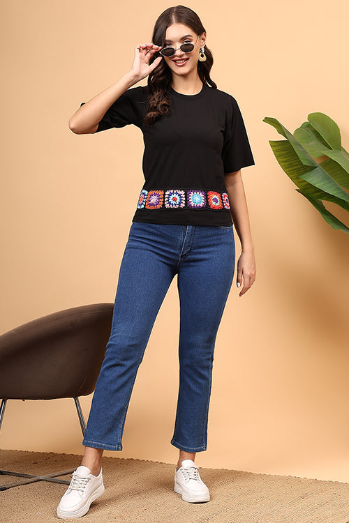 Ajoobaa Crochet "Patchwork" Tshirt