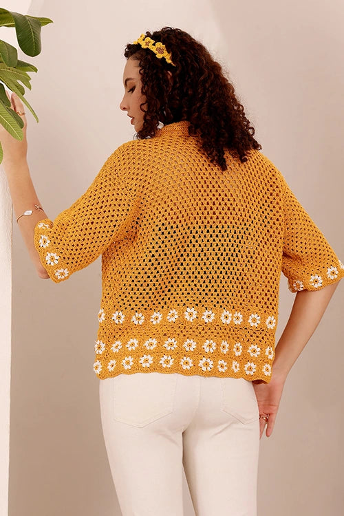Ajoobaa "Knitted Soul" Crochet Shirt