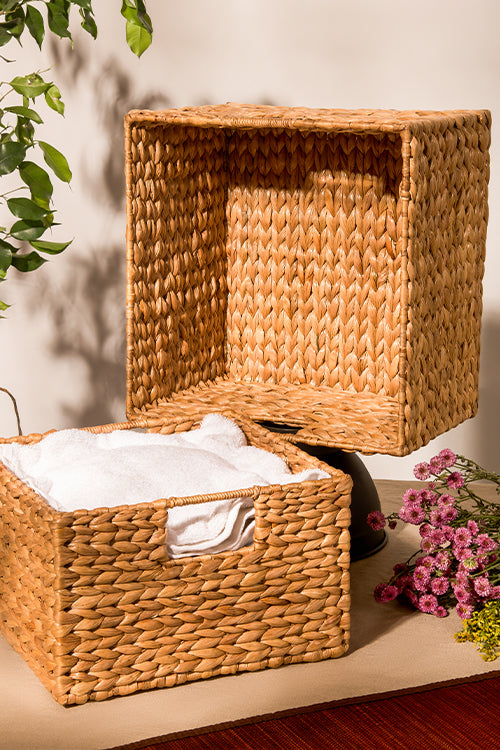 Dharini Water Hycinth Storage Basket (Large)