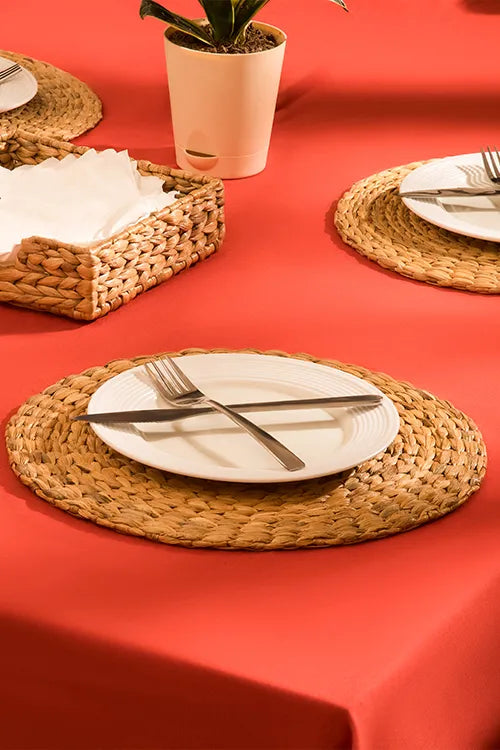 Dharini Water Hyacinth Round Mats (Set of 2)