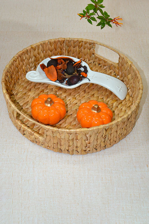 Dharini Water Hyacinth Round Tray