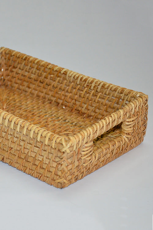 Dharini Cane Rectangular Utility Basket Natural