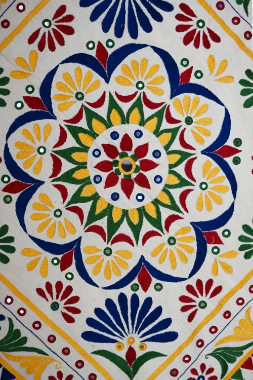 Okhai White Wall Hanging