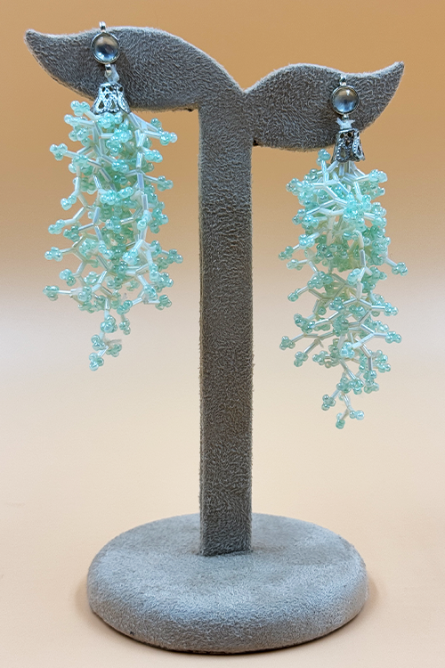 Antarang- Aqua Coral Earrings