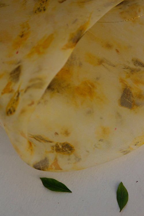Mulya "Amina" Eco Printed Organza Yardage