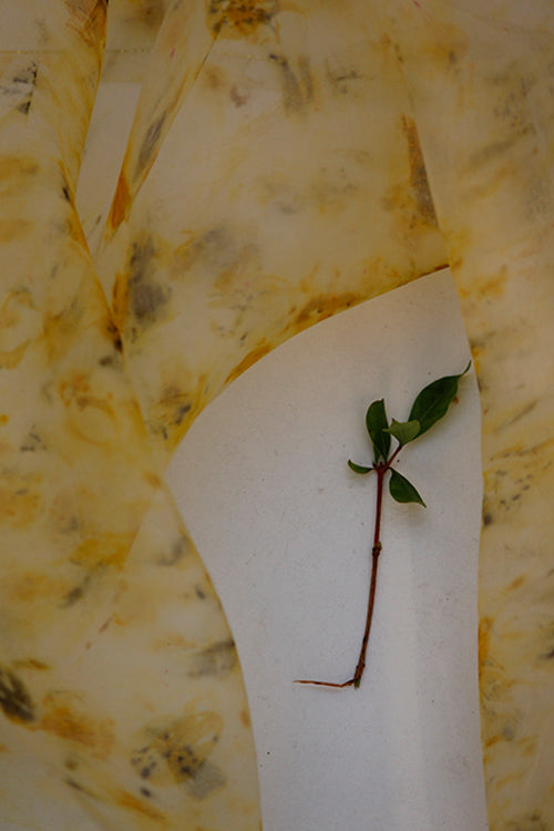 Mulya "Amina" Eco Printed Organza Yardage