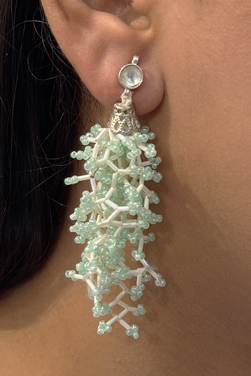Antarang- Aqua Coral Earrings